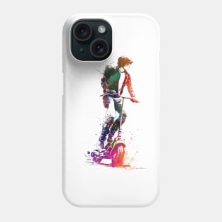 Electric scooter sport art Phone Case