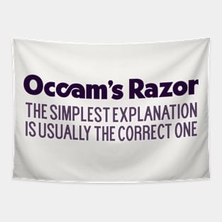 Occam's Razor  --  Typography Definition Tapestry