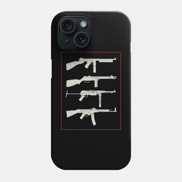 WW2 Iconic Weapons Phone Case by Distant War