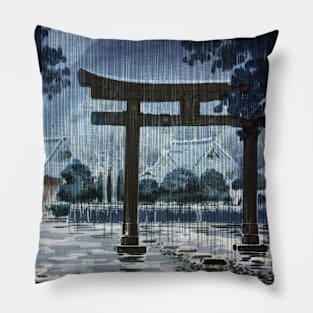 Futarazan Shrine in Nikko by Tsuchiya Koitsu Pillow