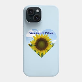 Weekend Vibes Sunflower Phone Case