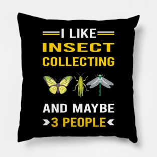 3 People Insect Collecting Collector Collect Insects Bug Bugs Entomology Entomologist Pillow
