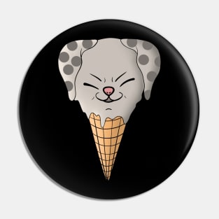 Spotty Dog Ice Cream Cone Pin