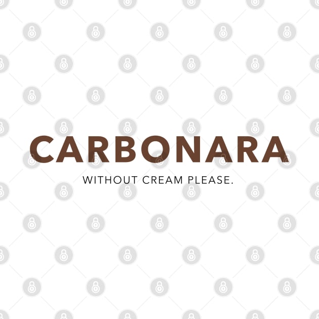 Carbona without cream please pasta by Blanc79Studio