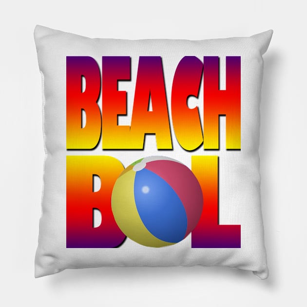 beach bol Pillow by likbatonboot