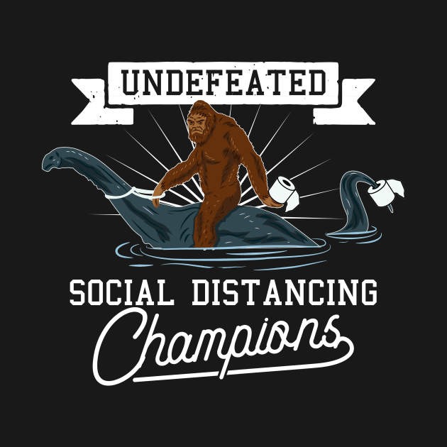 Social Distancing World Champions Funny Antisocial Introvert by Cheesybee