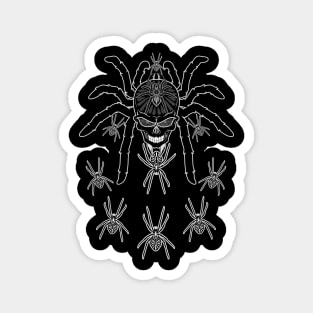 Spider Skull Tarantula Tattoo Magnet