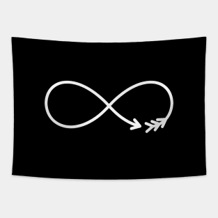 Infinity Symbol Arrow Gift Love Tapestry