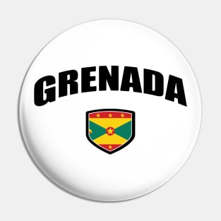 Grenada National Flag Shield Pin