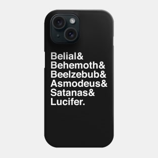 HELLvetica - Occult Goth - Devil Names Phone Case