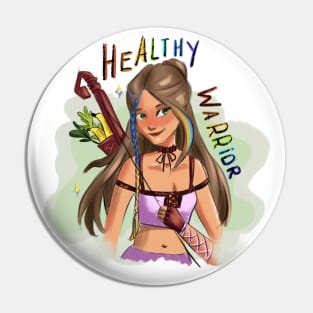 Healthy warrior Pin