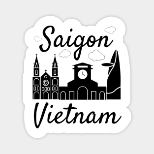 Saigon Vietnam flag Magnet