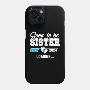 Soon to be sister 2024, announcement outfit pregnancy idea Phone Case