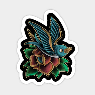 Sparrow Tattoo Oldschool Magnet