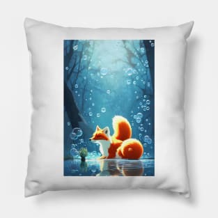 Water Fox Pillow