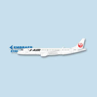 Japan Airlines Embraer E190 T-Shirt