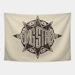 Retro Gangstarr - Brown Pencil Tapestry