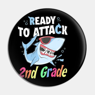 Kids Ready To Attack 2Nd Grade First Day Of School Pin