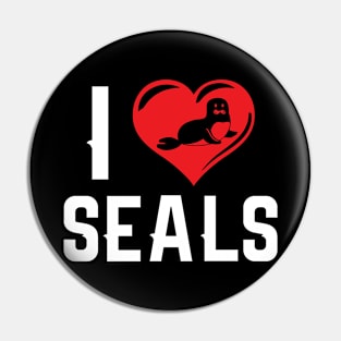 Seals Love Heart Antarctic Blubber Ocean Pin