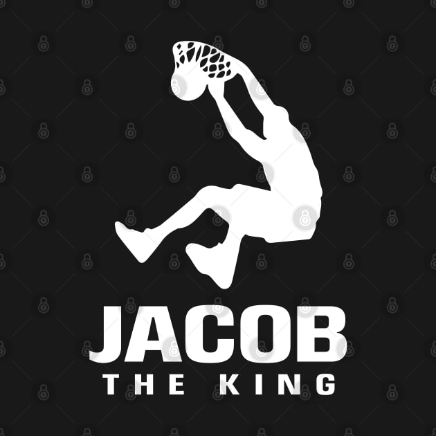 Jacob Custom Player Basketball Your Name The King by Baseball Your Name