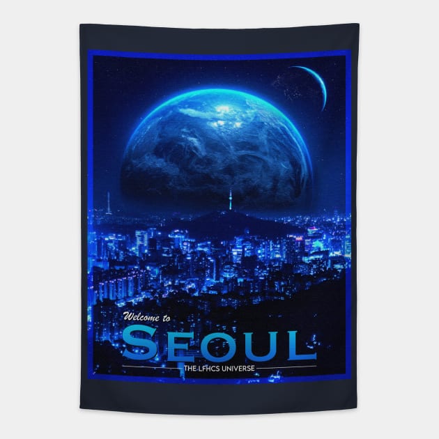 POSTCARD: SEOUL. Tapestry by LFHCS