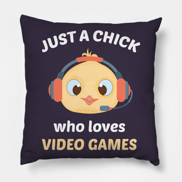 Gamer Chick Pillow by sqwear