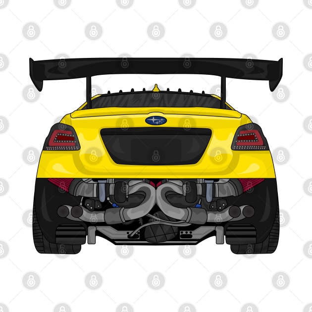 WRX REAR YELLOW by VENZ0LIC