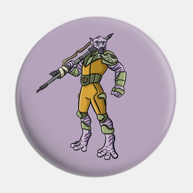 Rebel Toons Zeb Pin by SpaceMomCreations