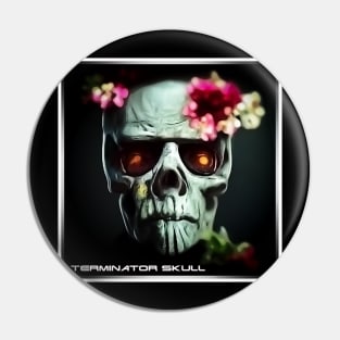 terminator skull Pin