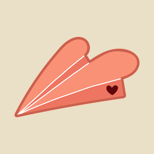 Heart Paper Plane T-Shirt