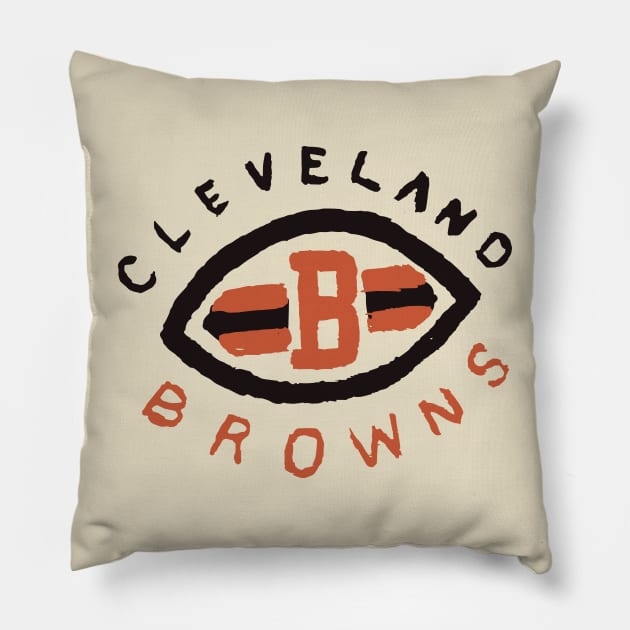 Cleveland Broooowns 03 Pillow by Very Simple Graph