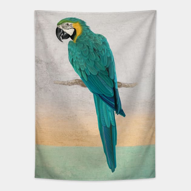 Graffiti Macaw Tapestry by Seven Trees Design