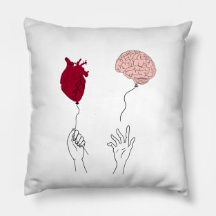 Anatomy Heart and Brain Pillow