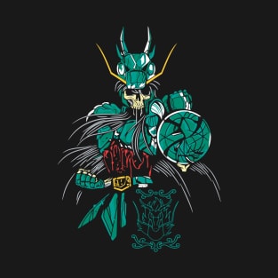 Skeleton Dragon Shiryu Anime Fanart T-Shirt