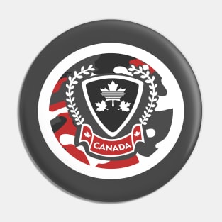 Canada - Camouflage Red Pin