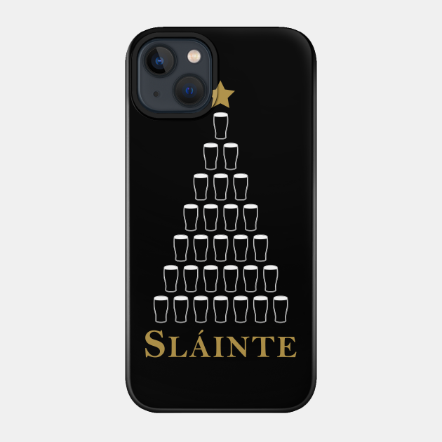 Slainte Christmas Irish Tree - Irish - Phone Case