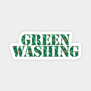 Typography Greenwashing Magnet