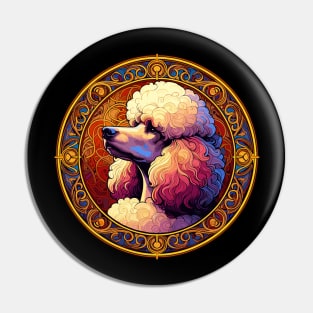 Art Deco Standard Poodle - Cool Poodle Art Pin