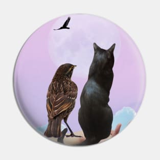 The cat love Pin