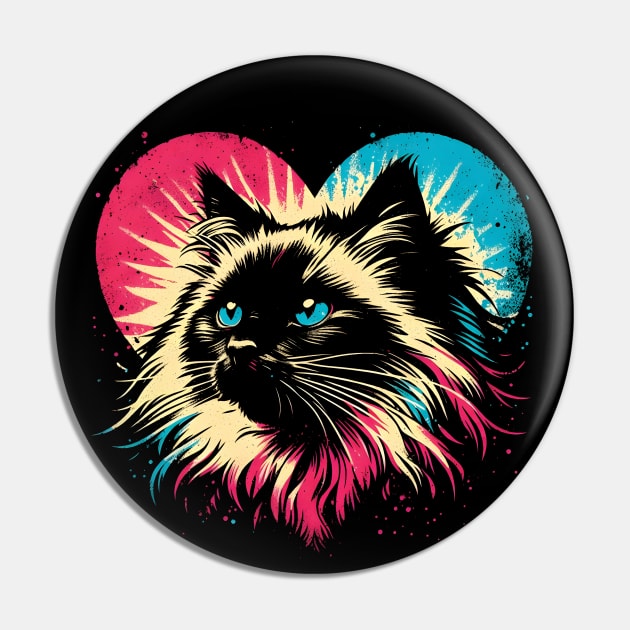 Birman Cat Lover Pin by podtuts