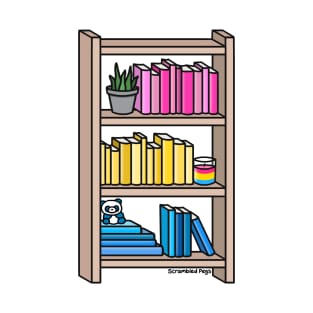 Pansexual Pride Bookcase T-Shirt