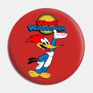 Woody Woodpecker With Logo Pin