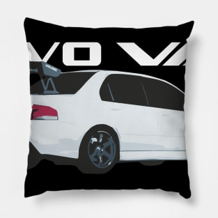 wicked white evo 8 Pillow