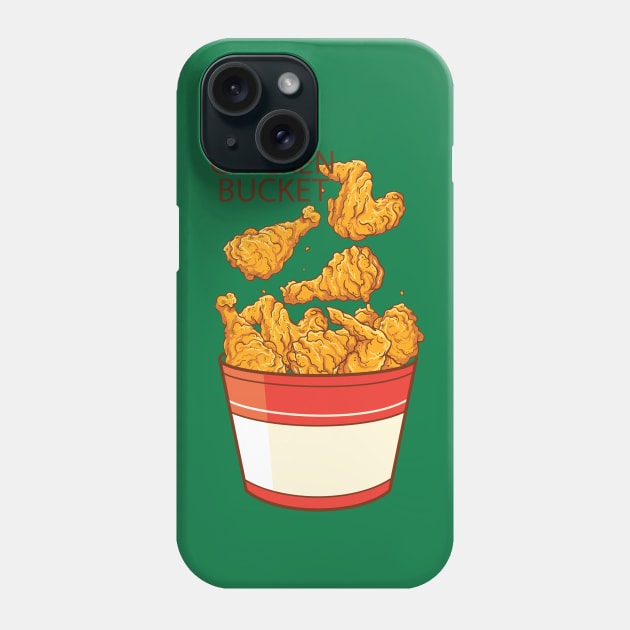 Chicken Bucket Phone Case by Mako Design 