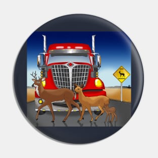 Deer Crossing Pin