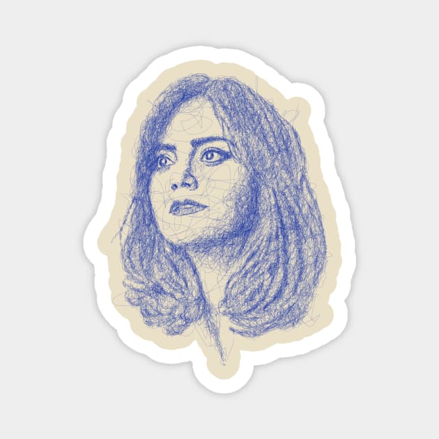 CLARA OSWIN OSWALD Magnet by KARMADESIGNER T-SHIRT SHOP