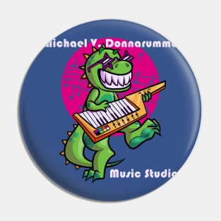 T Rex with Music Circle and Studio Name Pin