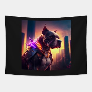 Cyberpunk Dog 2 Tapestry