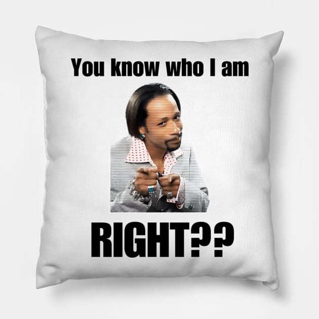 You Know Who I Am Men Pillow by Hamsa Merch