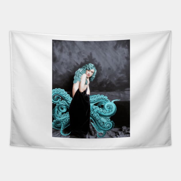 Ziegfeld Mermaid with Tentacles Tapestry by Loveday101